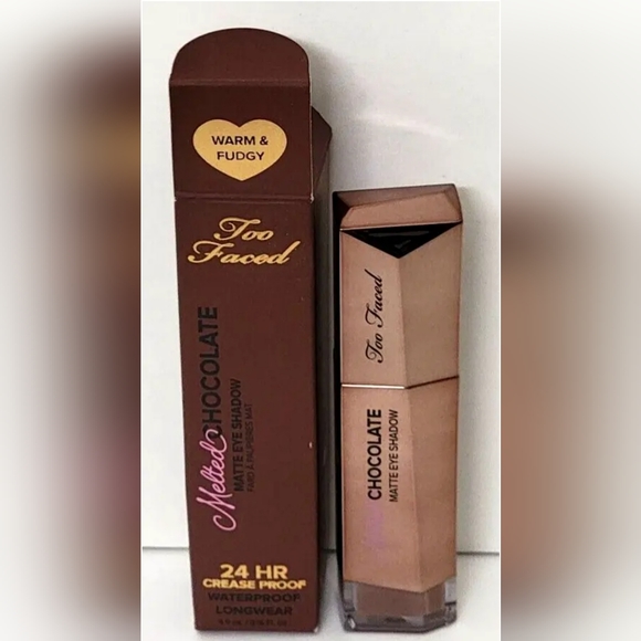 Too Faced Melted Chocolate 24 HOUR Crease Proof Matte Eye Shadow WARM & FUDGY - Picture 2 of 6